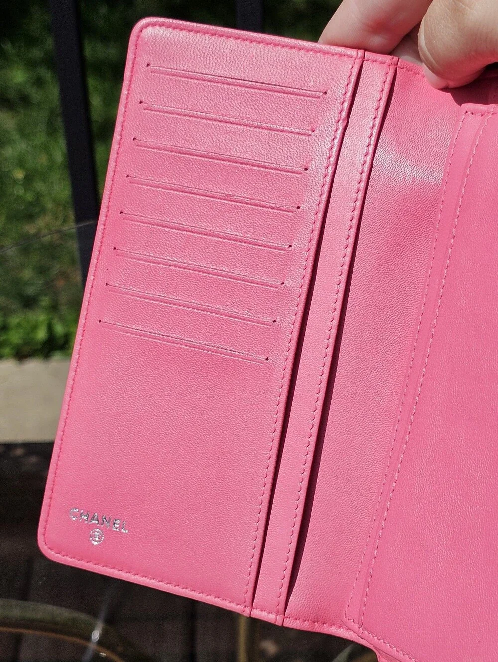 Chanel Long Boy Wallet In Bubble Gum Pink